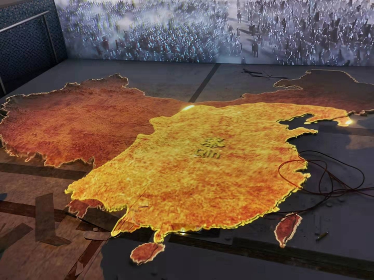 中国地图沙盘