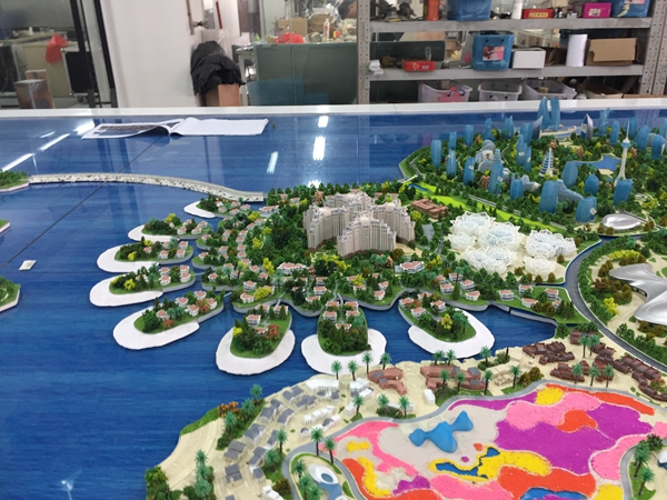 海南恒大海花岛建筑模型