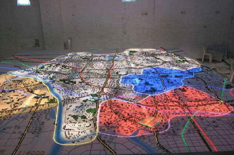 广州城市规划沙盘模型
